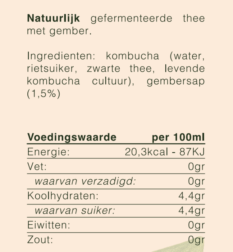 Kombucha - Gember