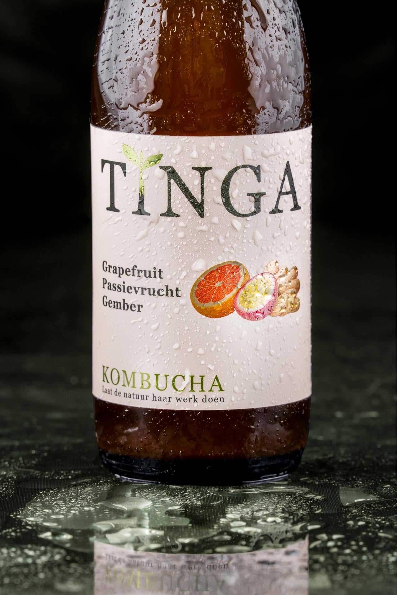 Kombucha - Grapefruit, Passievrucht & Gember